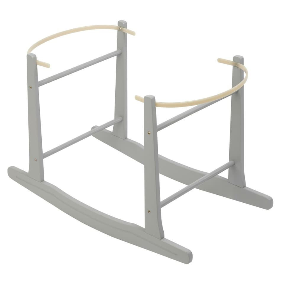 image 1 of Clair de Lune Wooden Rocking Stand - Grey