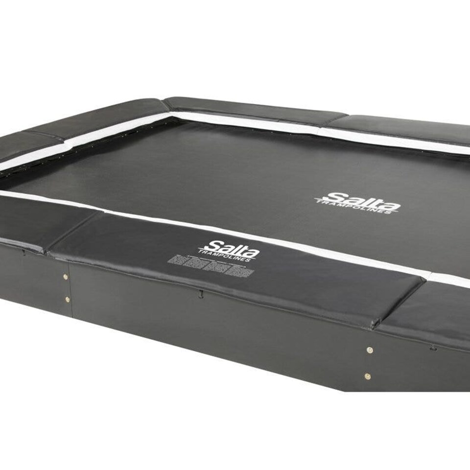 image 1 of Salta Royal Baseground 13ft x 8ft Black Rectangular Trampoline