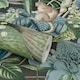 image 1 of Grandeco Botanical Wildlife Jungle Textured Wallpaper, Green Blue Teal | Blue | Blue & Green | 5.32