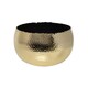 image 1 of Hammered Bowl Planter - Iron - L19 x W19 x H14 cm - Black/Gold Gold