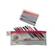 image 1 of Stationery Filled Pink Zip 13x5" Pencil Case with Colouring Pencils