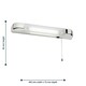 image 4 of Rise - Chrome Bathroom Shaver Light | Chrome | White | 1