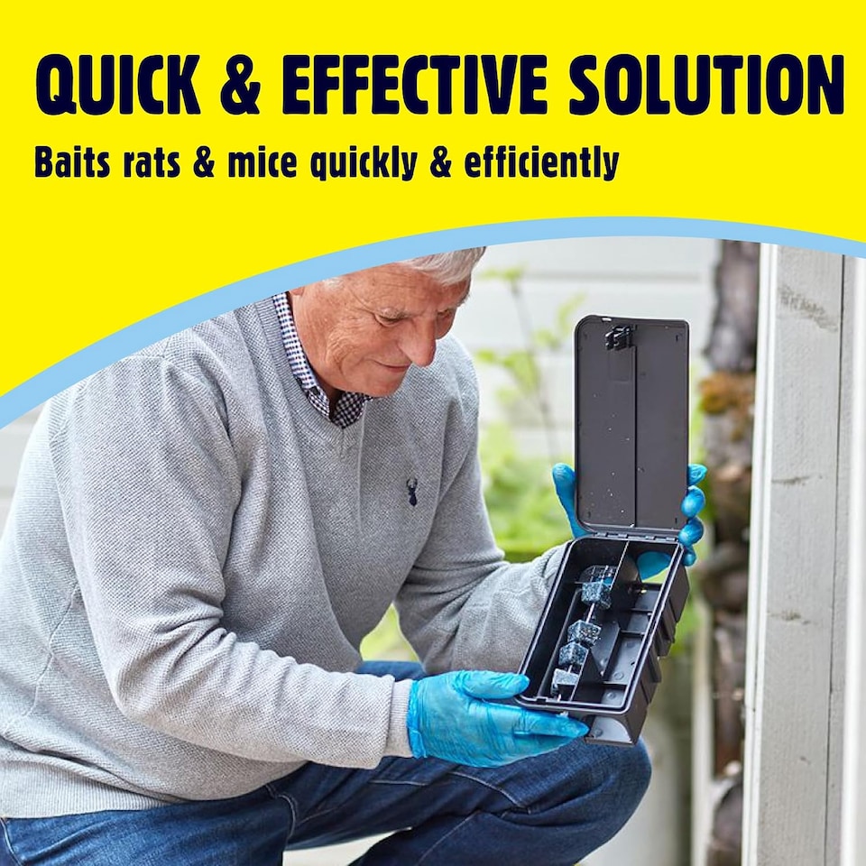 image 1 of The Big Cheese Rat and Mouse Bait Station Tamper Resistant Lockable Indoor Outdoor