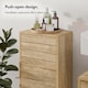 image 4 of VonHaus Chester Bathroom Storage Cabinet in Oak Effect