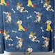 image 3 of Warm Quilted Fleece Pet Blanket for Winter with Cats & Dogs | Blue | Blue