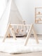 image 4 of Wooden Activity Gym for Newborn Baby
