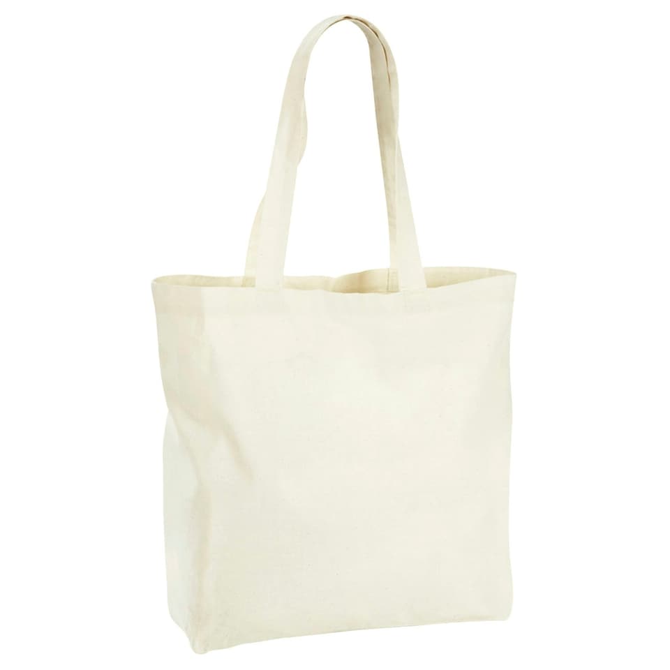 image 1 of Westford Mill Recycled Cotton Tote Bag - Natural - One Size (UTRW8541) | Multi