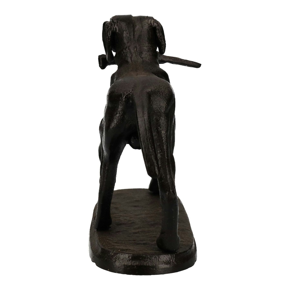 image 1 of Golden Retrievor Labrador Dog Cast Iron Statue Figure Trophy Fireplace Ornament