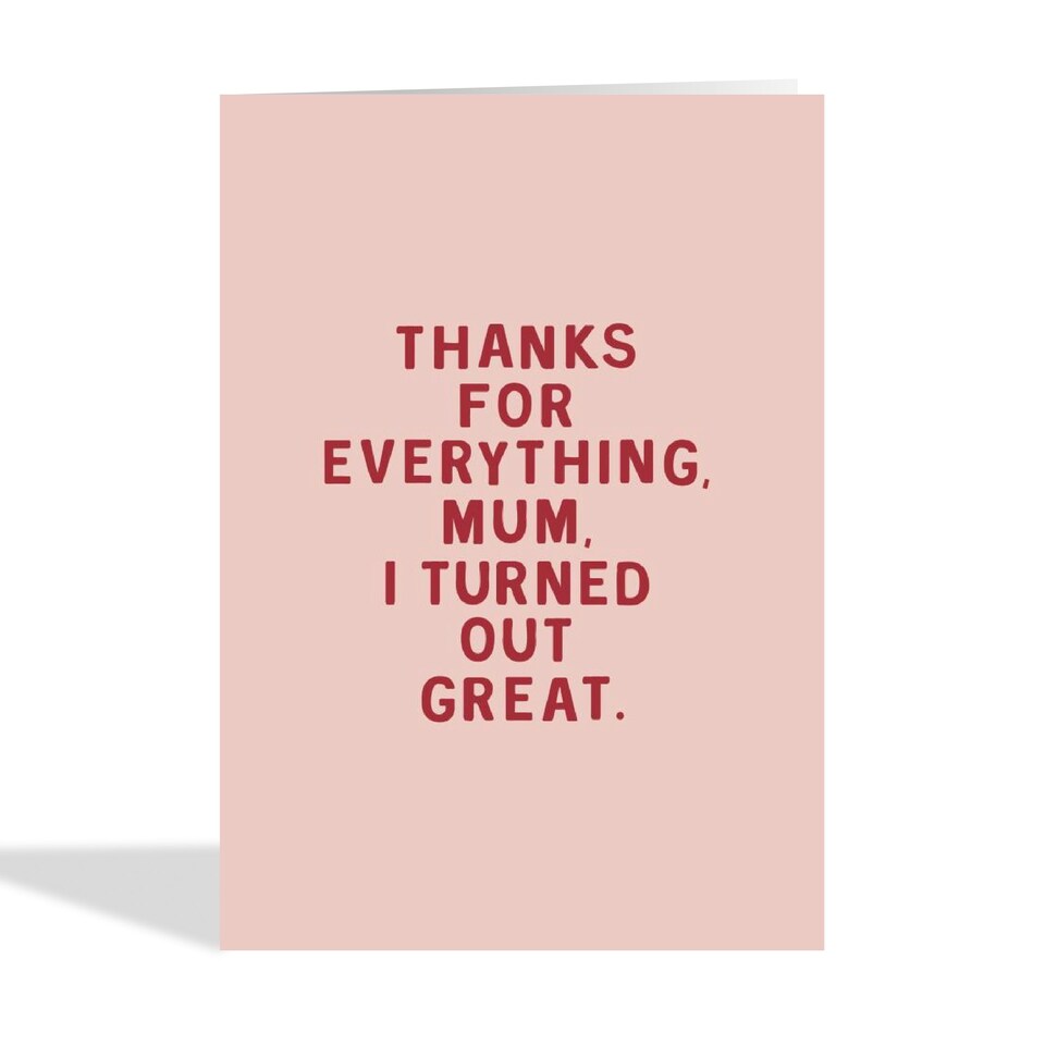 image 1 of Funny Turned Out Great Mother's Day Card For Mum