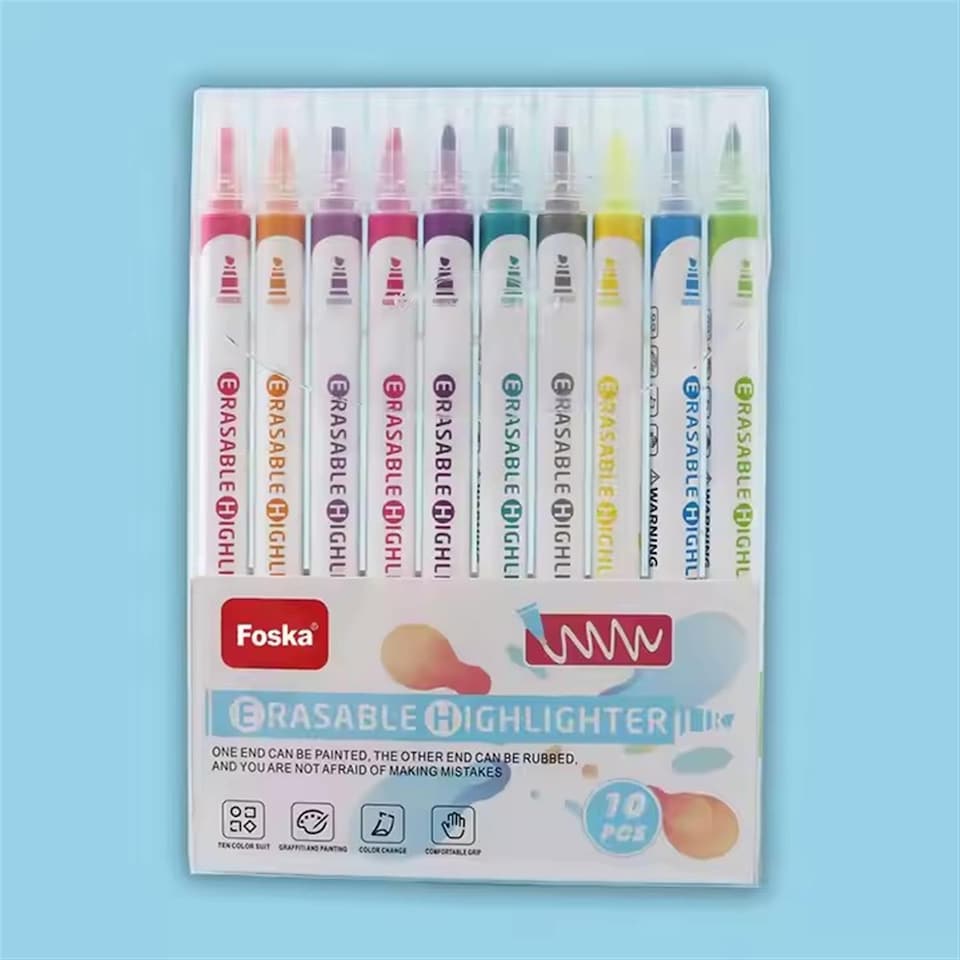 image 1 of Pack of 10 Erasable Highlighters