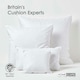 image 6 of Homescapes Luxury Duck Feather Cushion Pad Insert Inner 50 x 30 cm (20 x 12 inches) - Pack of 4 | White | 50 x 30 cm (20 x 12")