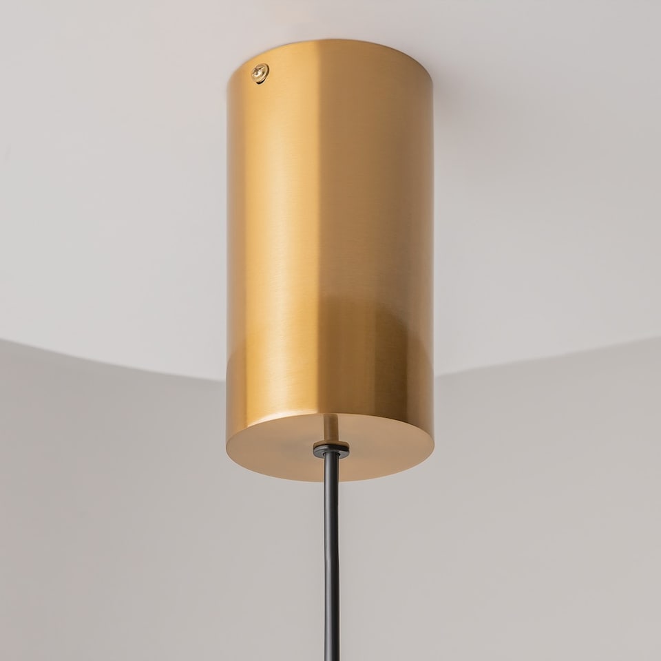 image 1 of Imaginary Modern Slim Pendant Ceiling Light Gold 3000K 100lm