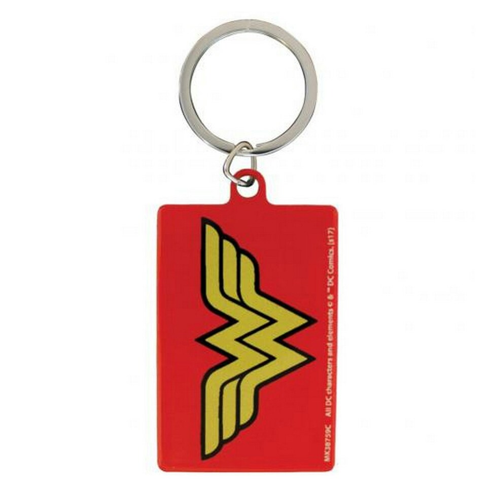 image 1 of DC Comics Wonder Woman Metal Keyring - Orange - One Size