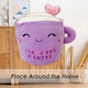 image 9 of Latte Soft Toy Cute Plushie Huggable Cuddly Stuffed Toy 20cm Purple