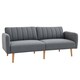 image 1 of HOMCOM 3 Seater Linen Sofa Bed with Adjustable Backrest for Living Room