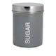 image 1 of Harbour Housewares Round Metal Kitchen Coffee Canister - Grey