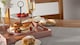 image 4 of Argon Tableware 6x Serving Trays - 33cm - Square Tray Metallic Decorative Breakfast Tray Melamine Food Tray | Pink | Rose Gold | One Size | 6