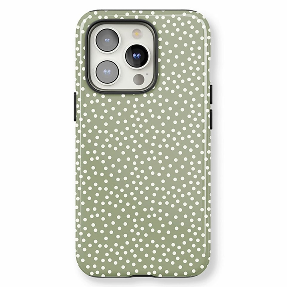 image 1 of Green Dot Phone Case | Green | iPhone 13 Pro
Tough | iPhone 13 Pro
Tough