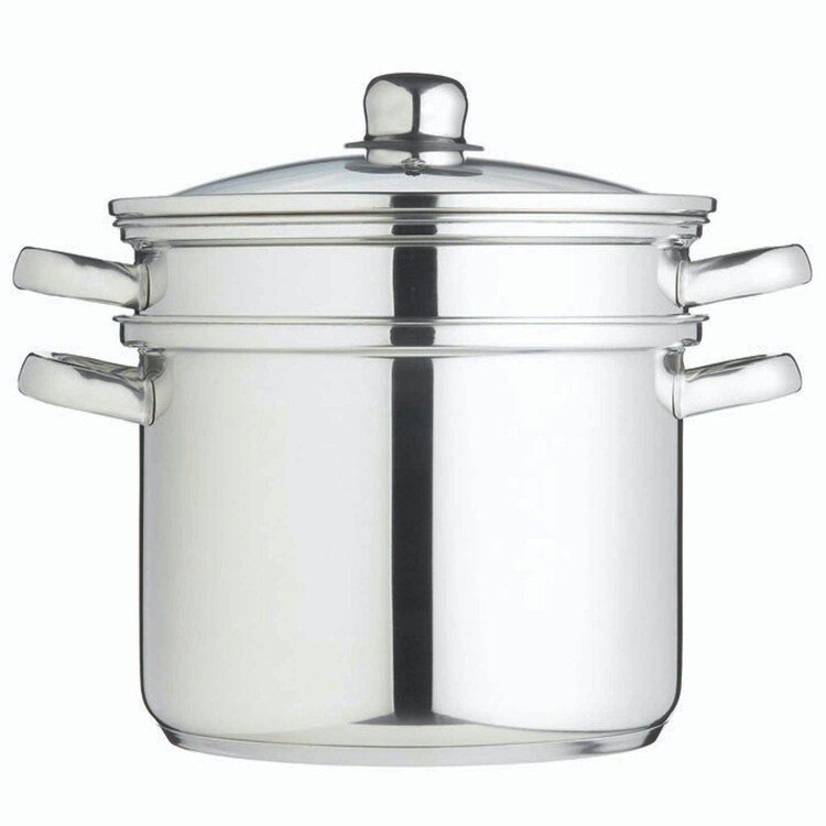 Kitchencraft Stainless Steel Multi Cooker And Steamer, 7.5L