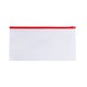 image 6 of Pack of 12 DL Clear Zippy Bags with Red Zip