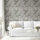 image 3 of Muriva Elysian Marble Wallpaper - Black/Gold - 10m x 0.5m Black
