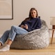 image 1 of Cocoon Faux Fur Bean Bag Arctic Wolf Grey Bean Bag Chairs | Grey | Arctic Wolf Grey | L | 1