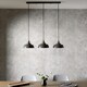 image 7 of Bakewell Grey Bar Pendant Grey
