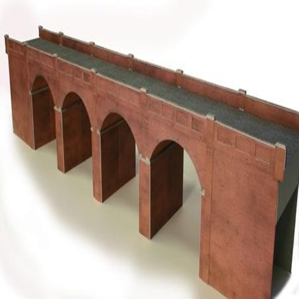 Metcalfe Double Track Brick Viaduct Card Kit