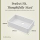 image 8 of Single Bowl Fireclay Butler Kitchen Sink Overflow &  Waste - 795mm