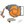 Dark grey and orange