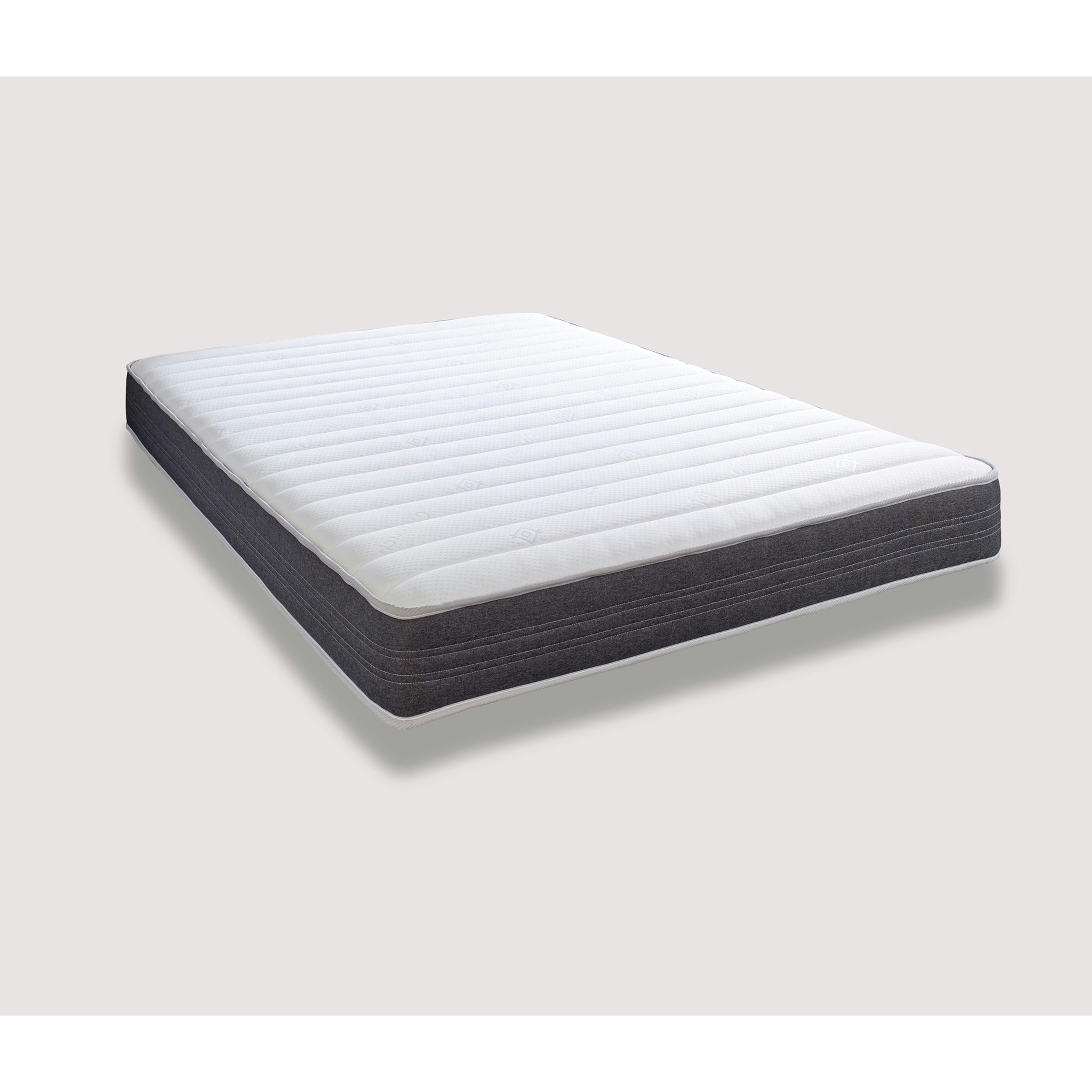 Sirocco Airflow Grey 18cms Deep Hybrid Spring & Memory Fibre Mattress | Grey | Single