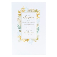 Sympathy Loss of Dad Card for Him/Her/Friend