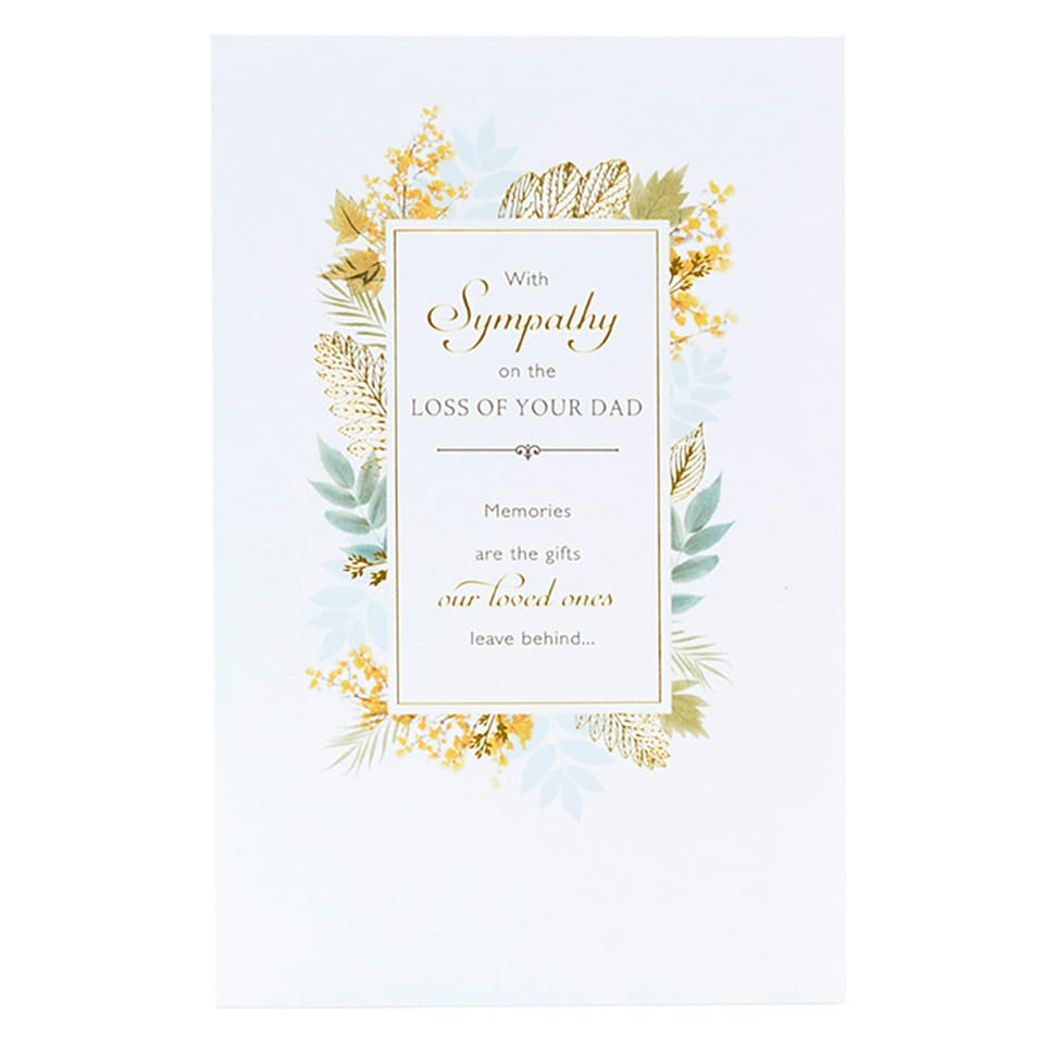 image 1 of Sympathy Loss of Dad Card for Him/Her/Friend