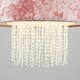 image 1 of ValueLights Pink Velvet Cylinder Ceiling Pendant Light Shade With Clear Acrylic Droplets