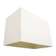 image 4 of Large Rectangular Cream Linen Fabric Lamp Shade for Table and Floor Lamp Bases | Cream