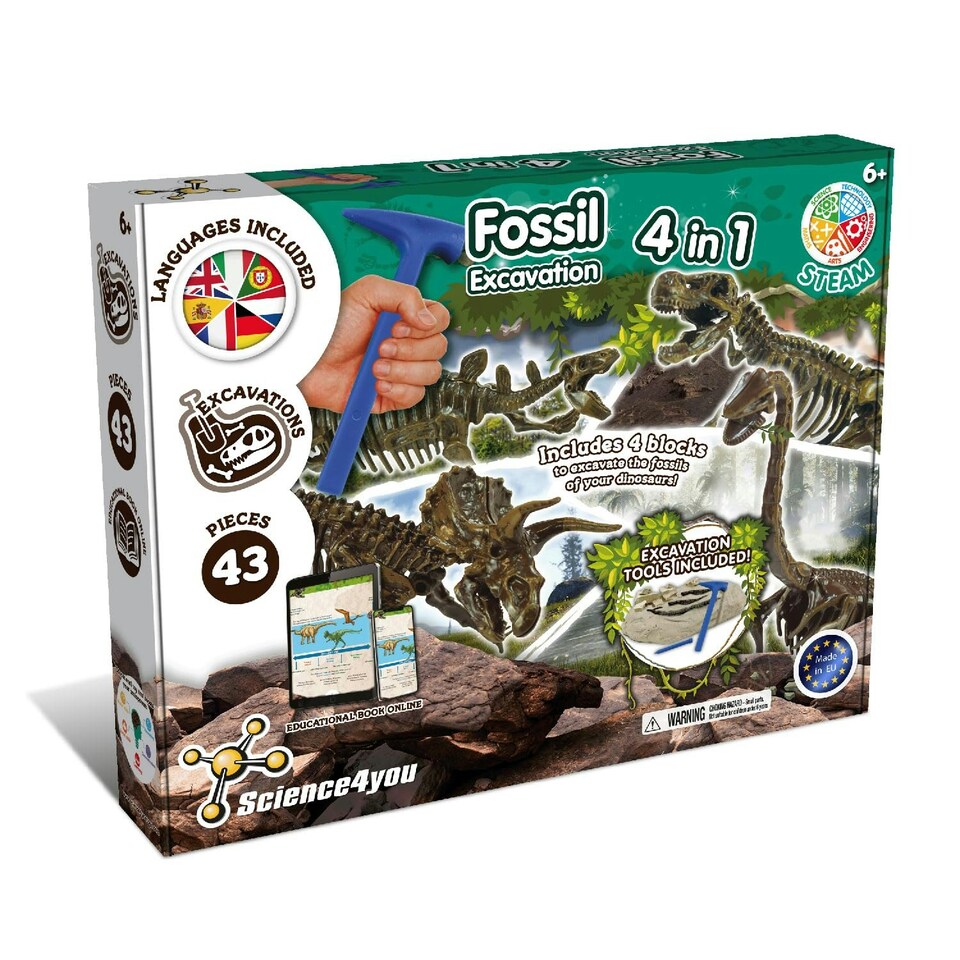 J! Fossil Excavation 4 in 1 - ABGee