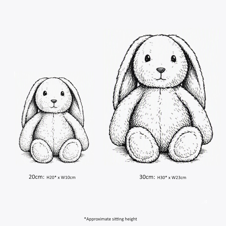image 1 of Gosh! Bunny Rabbit Plush Softie Toy