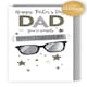 image 3 of Simply Spectacular Dad Embellished Hand-finished Father's Day Card