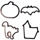 image 2 of Assorted Halloween Plastic Cookie Cutters - Pack of 4