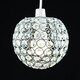 image 3 of ValueLights Modern Chrome Globe Ceiling Light Shade With Acrylic Crystal Effect Jewels