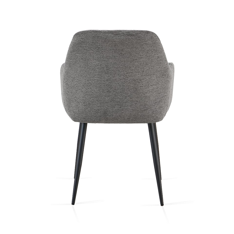 image 1 of SONARA Dining Chair Set of 2, Water-Repellent Plush Chenille Upholstered for Dining Room | Black