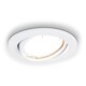 image 1 of ValueLights Downlight Tiltable Fire Rated White Ceiling Light Fitting Single Pack