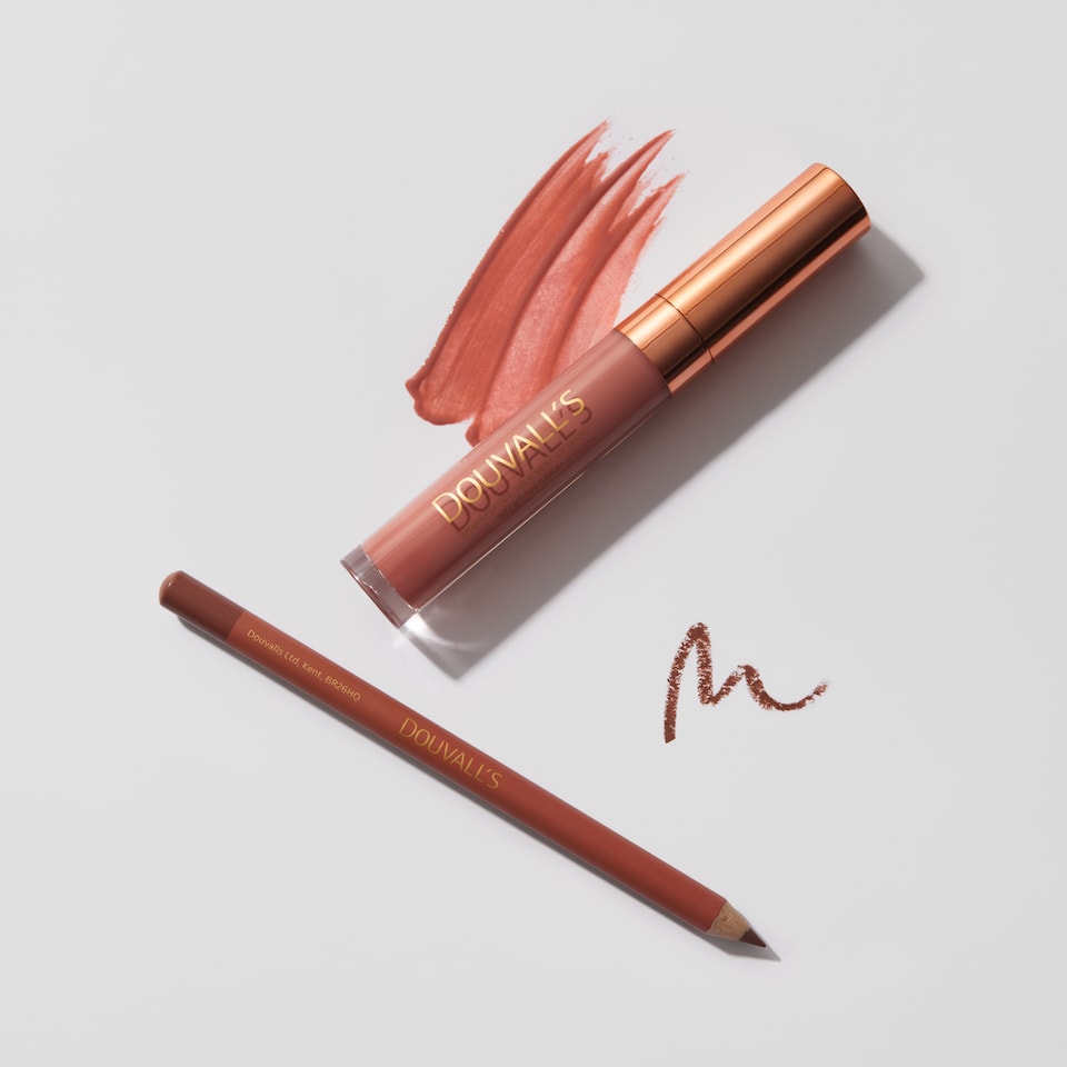 image 1 of Argan Lip Kit | Plump & Pout Peptide Treatment Lip Gloss and Lip Liner