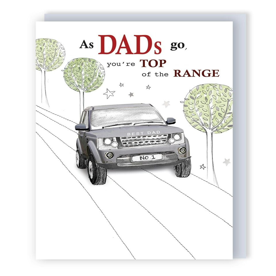 image 1 of Dad You're Top Of The Range Father's Day Card