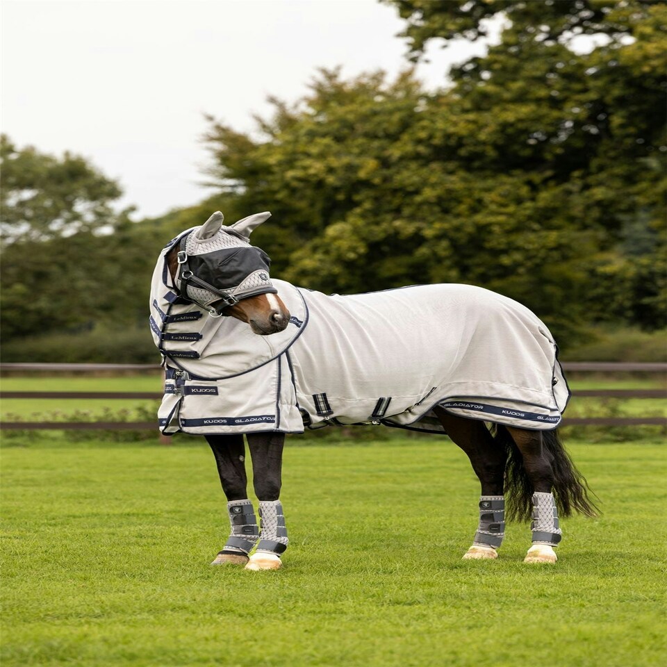 image 1 of LeMieux Kudos Gladiator Fly Rug Grey | 6ft 3