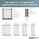 image 4 of Safetots Two Door Multi Panel Solution for Up and Down Staircases, Black, 174cm of length, includes 2 Door Opening Panels