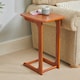 image 2 of Greenhurst C-Shaped Side Table with Oak Veneer Finish – Compact & Stylish Brown | Oak