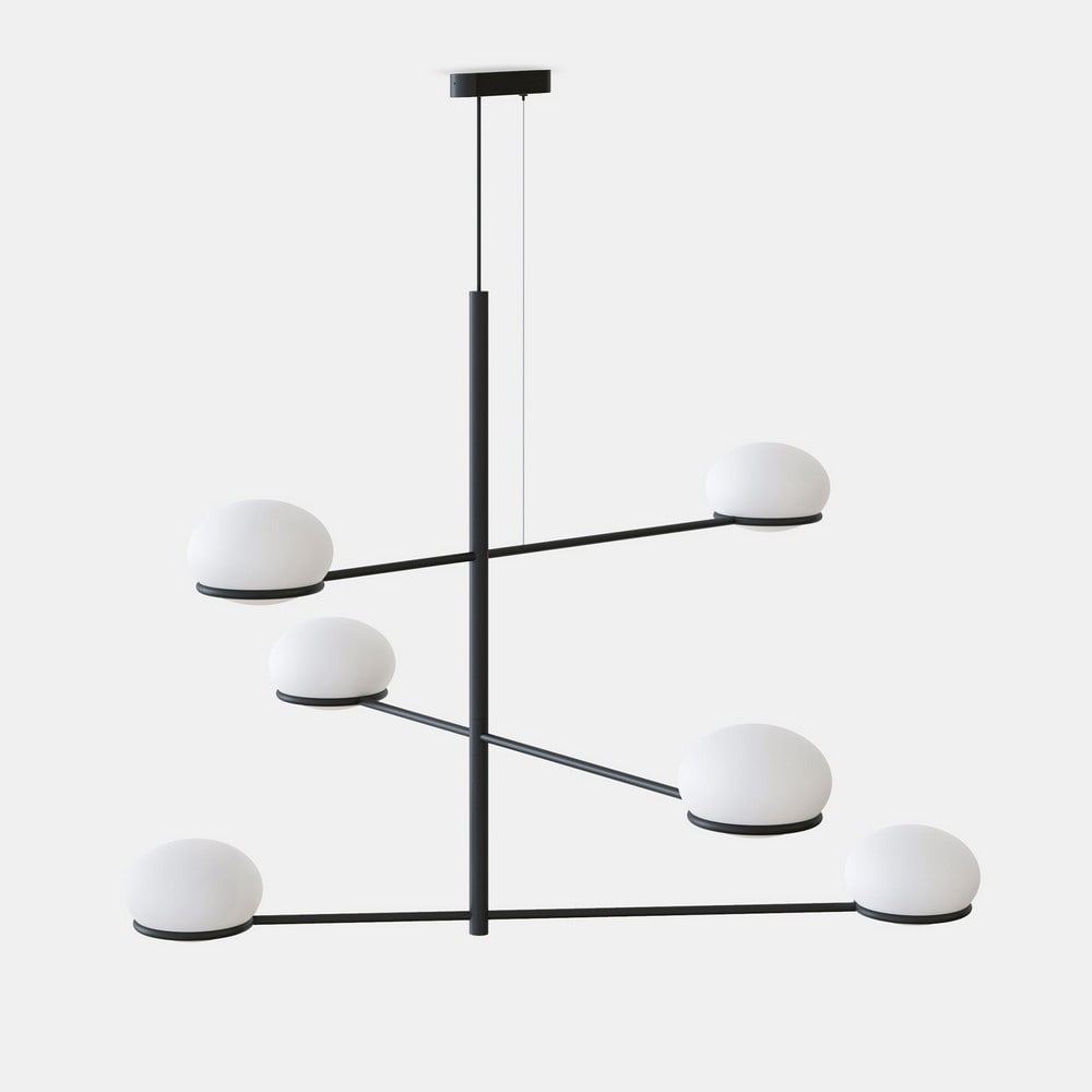 Coco Multi Arm Pendant Black, White E14 - Special Offer