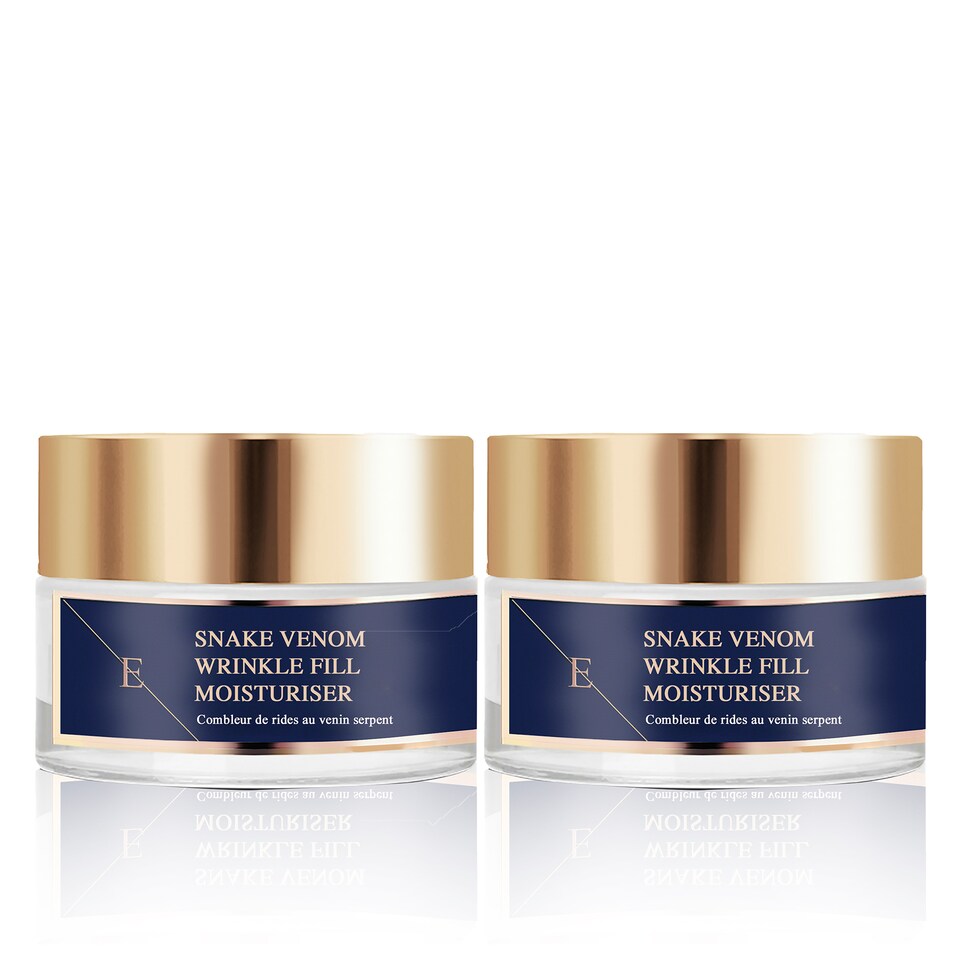image 1 of 2X Erth Skin London Wrinkle Fill Snake Venom Moisturiser 50ml