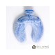 image 1 of Luxury Hot Water Bottle with Faux Fur Cover Medium 1.8L Blue | Blue